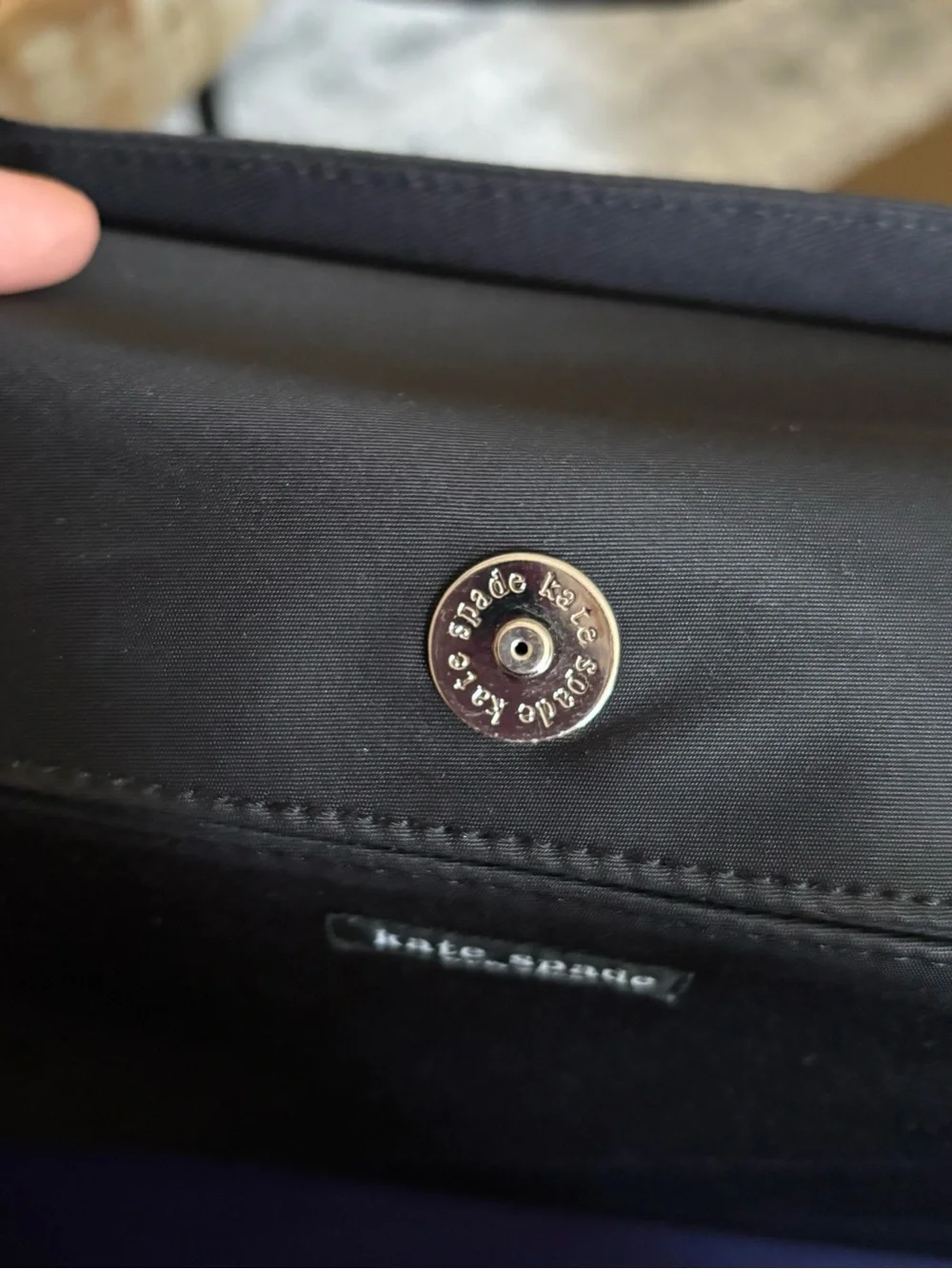 Vintage Kate Spade Black Nylon Handbag